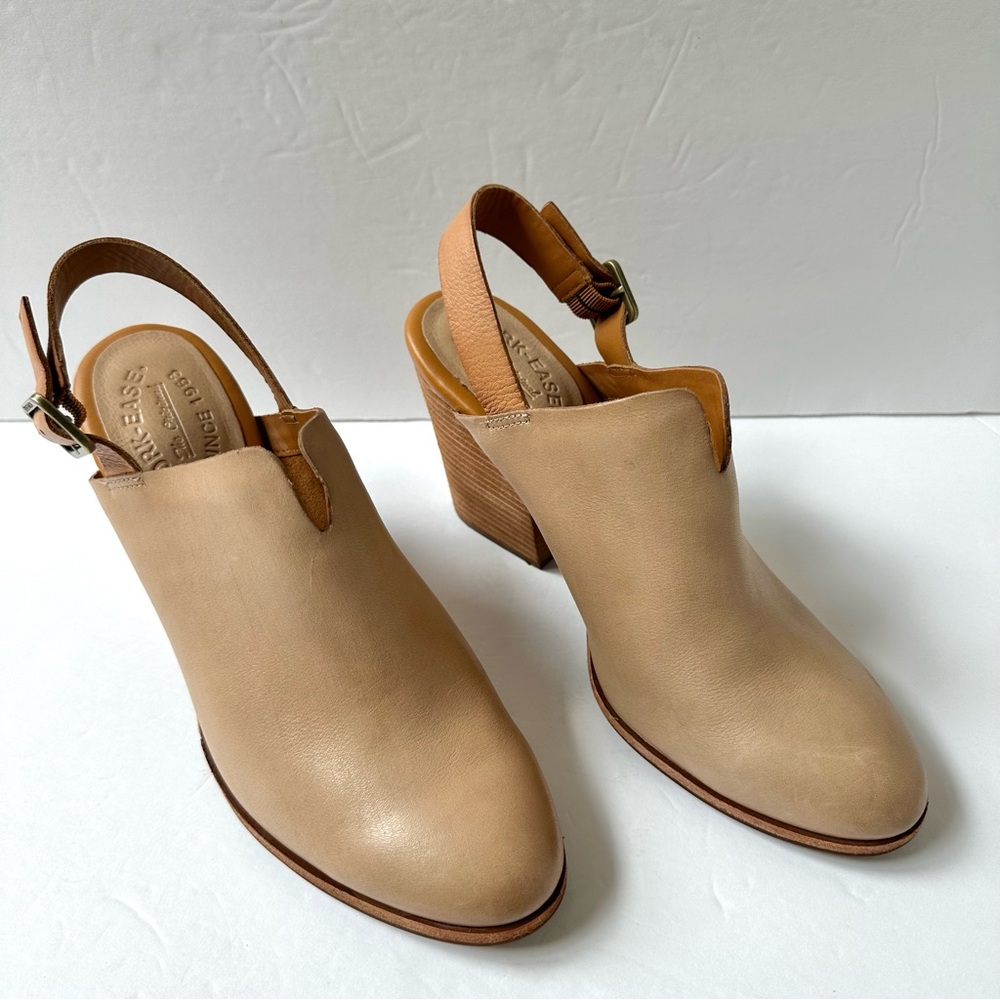 Kork-Ease Rayleigh Slingback Natural Tan Leather Mules 10